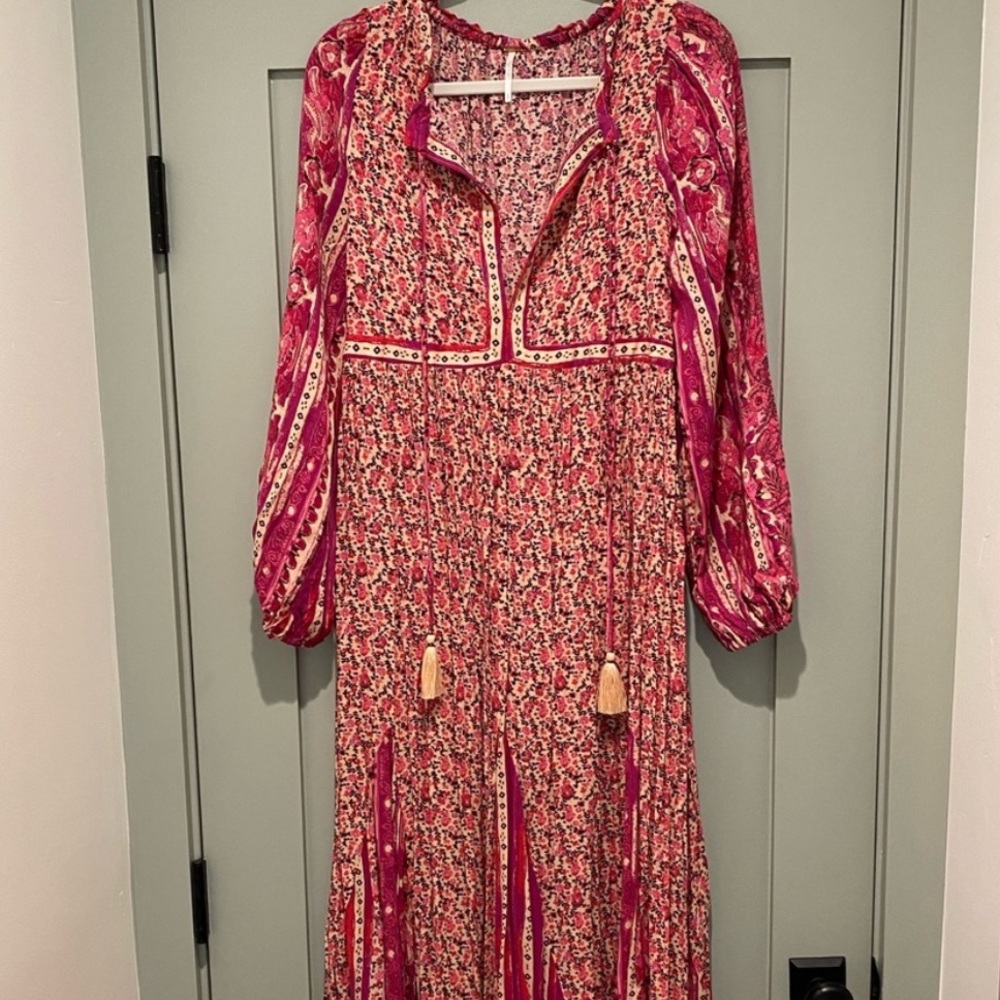 Free people pink maxi dress